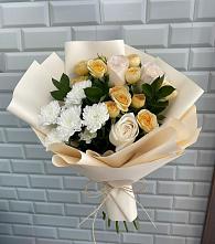 Букет цветов из:  Розы и Хризантемы в Железноводском