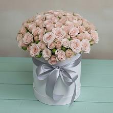 Цветочная композиция из Розы в шляпной коробке в Железноводском