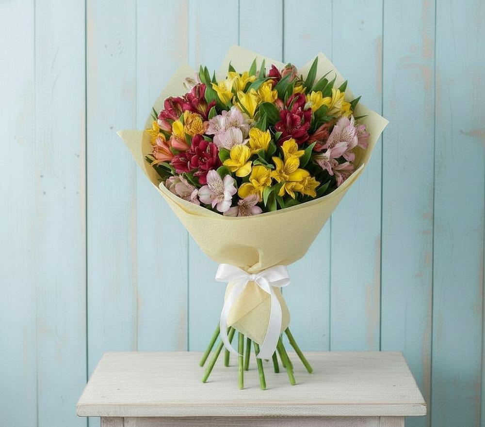 Букет цветов из: Альстромерии в Железноводском