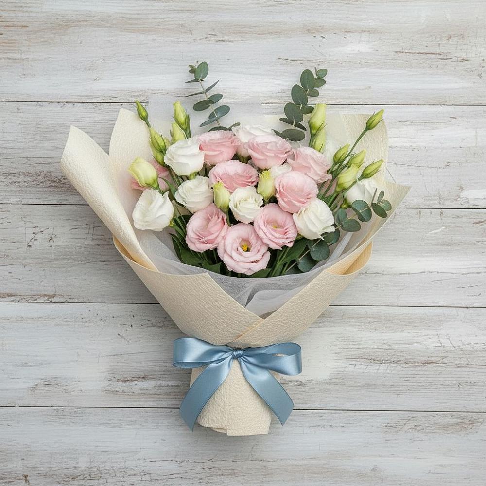 Букет цветов из: Лизиантусы в Железноводском