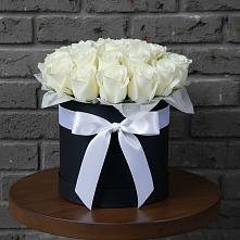 Цветочная композиция из Розы в шляпной коробке #REPLACE_PRED# Железноводском